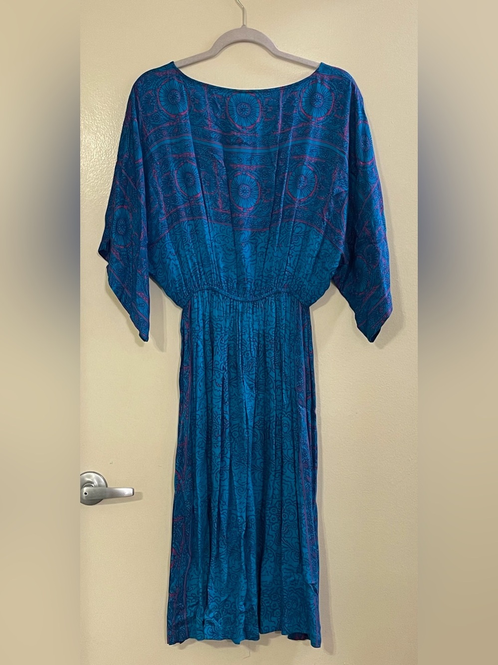 TINY by ANTHROPOLOGIE NWOT Annmarie Midi Dress in Blue Motif - Picture 6 of 9